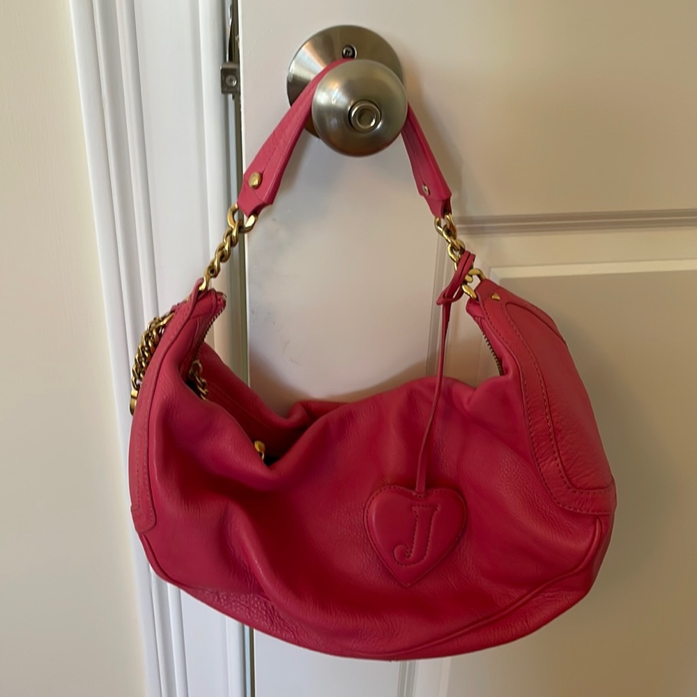 Juicy couture pink leather purse